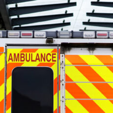Photo of ambulance at A&E